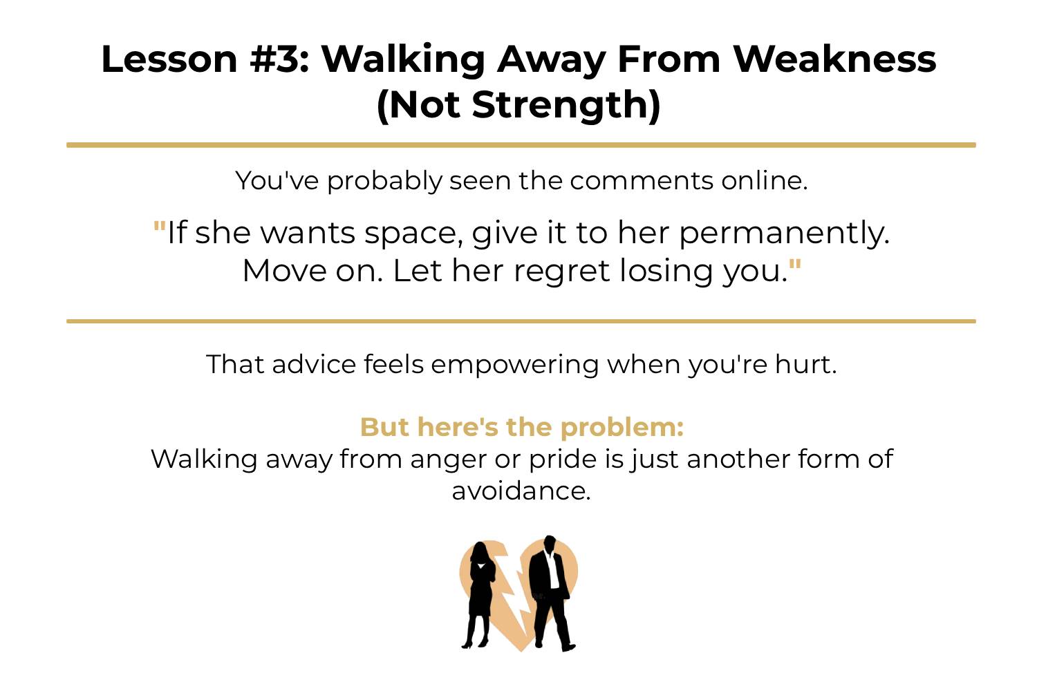 Walking Away From Weakness