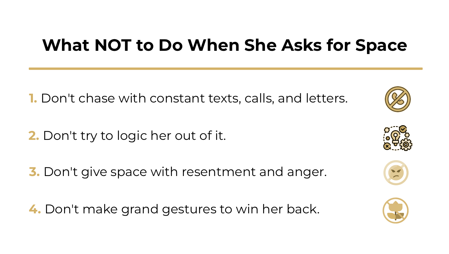 What NOT to Do When She Asks for Space