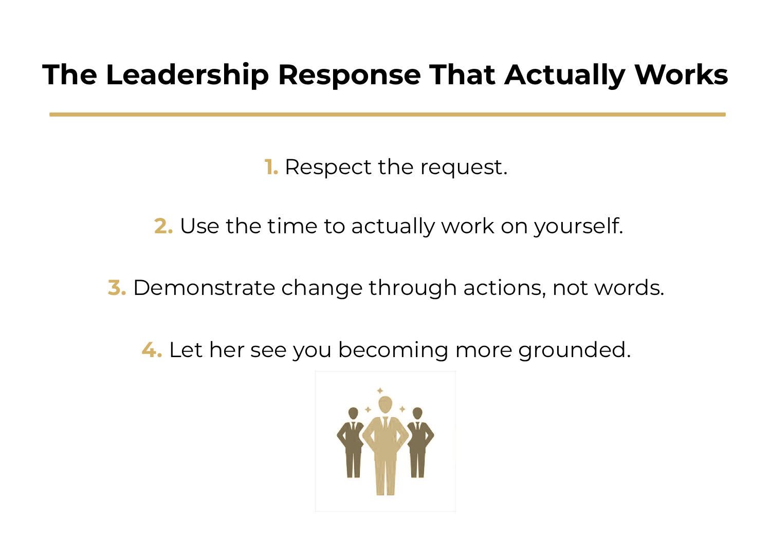 The Leadership Response That Actually Works<br />
